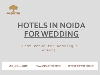 Hotels in Noida For Wedding