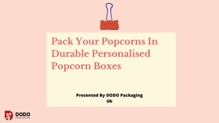 Order Custom Popcorn Boxes Wholesale | Food Boxes
