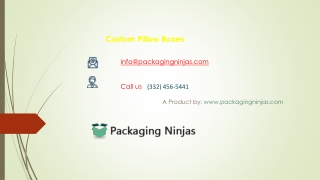 Get the Best Custom Pillow Boxes at Wholesale