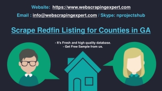 Scrape Redfin Listing for Counties in GA