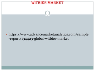 Witbier Market