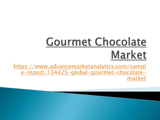 Gourmet Chocolate Market