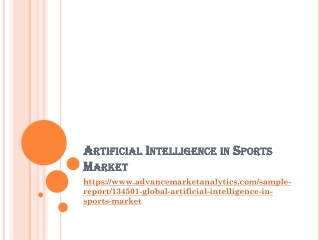 Artificial Intelligence in Sports Market