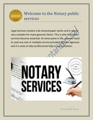 Importance of Notary public services in toronto