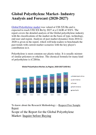 Global Polyethylene Market