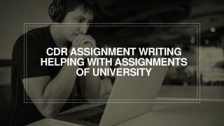 CDR Assignment Writing Helping With Assignments Of University