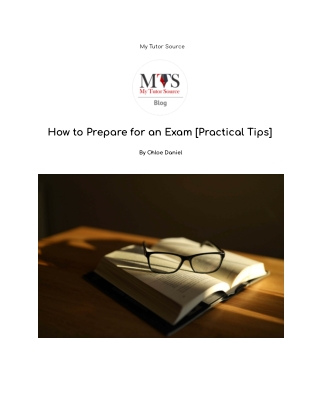 How to Prepare for an Exam [Practical Tips]