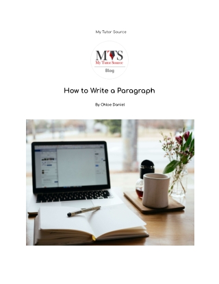 How to Write a Paragraph