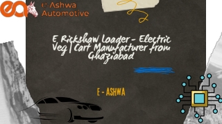 E Rickshaw Loader - Electric VegCart Manufacturer from Ghaziabad (1)