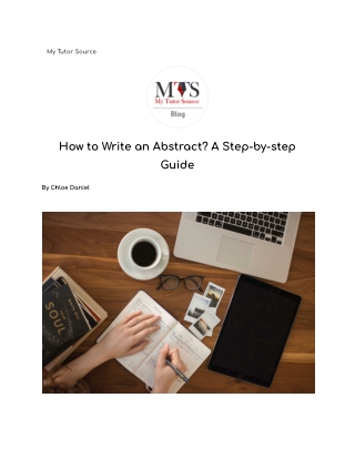 How to Write an Abstract_ A Step-by-step Guide