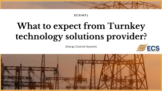 What to expect from Turnkey technology solutions provider?