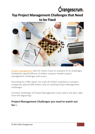 Top Project Management Challenges that Need to be Fixed