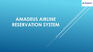 Amadeus Airline Reservation System