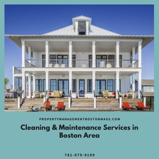 Cleaning & Maintenance Services in Boston Area