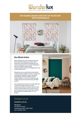 Buy Blinds Online