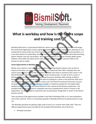 What is workday and how is the future scope and training cost Pdf -6