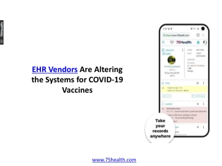 EHR Vendors Are Altering the Systems for COVID 19 Vaccines