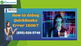 Steps to fix QuickBooks Error 1606