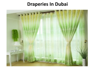 Drapery Curtains in Abu Dhabi