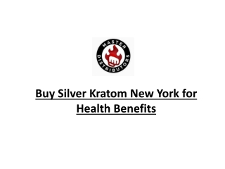 Buy Silver Kratom New York