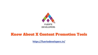 Know About X Content Promotion Tools