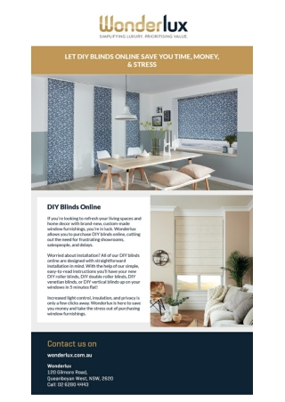 DIY Blinds Online
