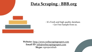 Data Scraping - BBB.org