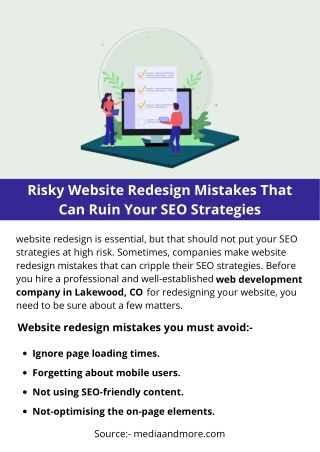 Risky Website Redesign Mistakes That Can Ruin Your SEO Strategies
