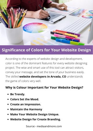 Significance of Colors for Your Website Design