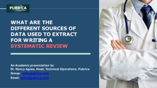 Different sources of data used to extract for writing a systematic review – Pubrica