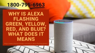 Annoy Why Alexa Flashing Green Light? 1-8007956963 Alexa Flashing Green Yellow
