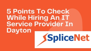 5 Points To Check While Hiring An IT Service Provider In Dayton