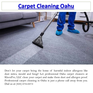 Carpet Cleaning Oahu