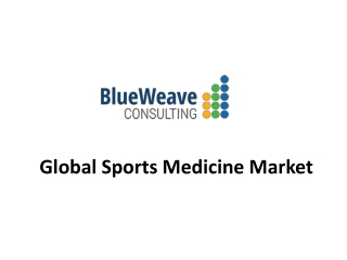 Global Sports Medicine Market Trends 2021