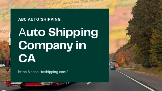 Best Auto Shipping Company in CA – ABC Auto Shipping