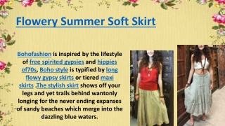 Flowery Summer Soft Skirt