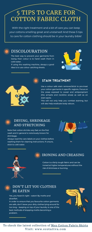 5 Tips to care for Cotton Fabric Clothes