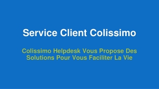 Service Client Colissimo