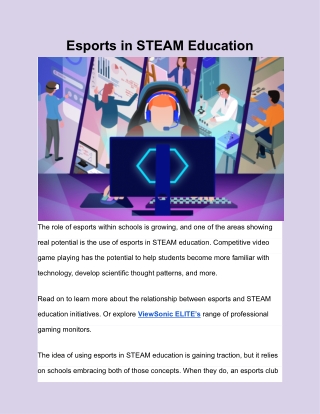 Esports in STEAM Education