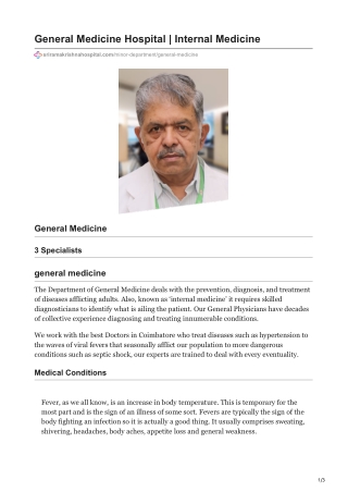 sriramakrishnahospital.com-General Medicine Hospital  Internal Medicine