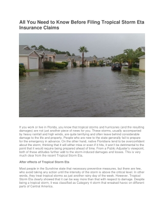 All You Need to Know Before Filing Tropical Storm Eta Insurance Claims-converted