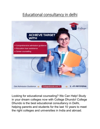 Educational consultancy in delhi