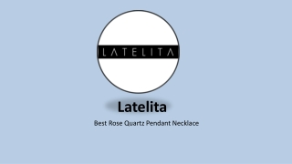 Rose Quartz Pendant Necklace - Latelita