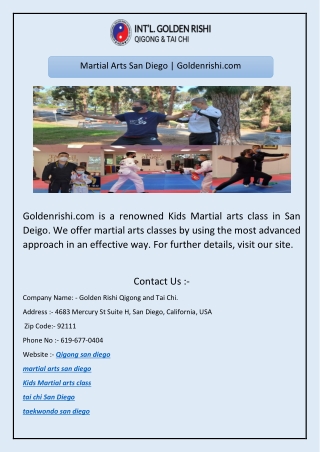 Golden Rishi Qigong and Tai Chi | San Diego