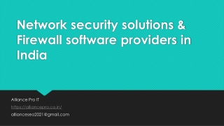 Network security solution in India