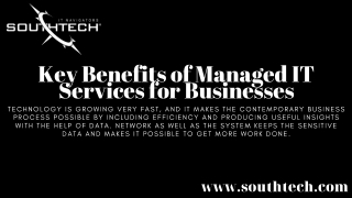Key Benefits of Managed IT Services for Businesses