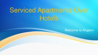 Serviced Apartments Over Hotels