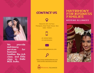 Best Matrimony for Business Families