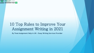 10 Top Rules to Improve Your Assignment Writing