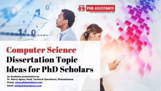 Computer Science Dissertation Topic Ideas For Phd Scholar - Phdassistance